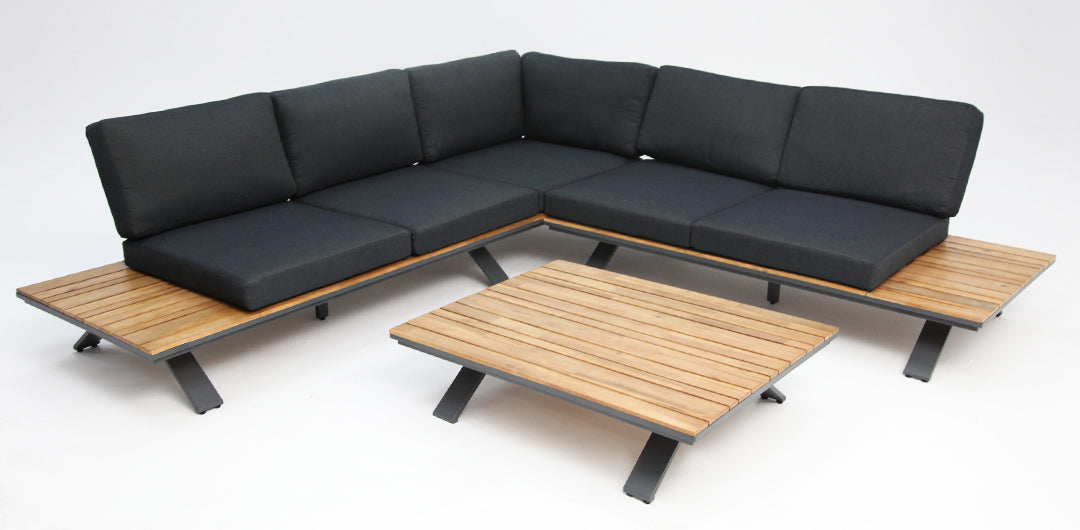 Ashwood Corner Lounge Setting - Grey
