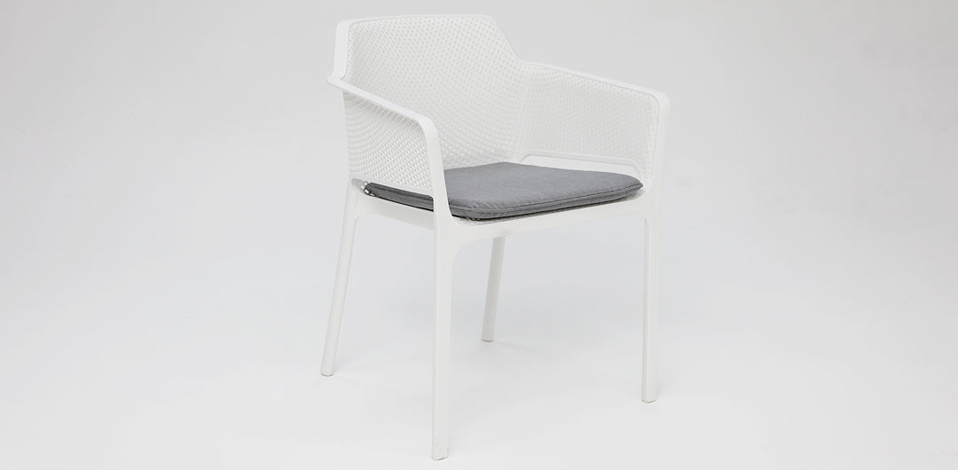 Drift Bailey Armchair Round 7pc Terrazzo Dining Setting
