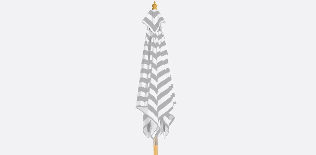 Billy Fresh 3m Bamboo Peninsula Umbrella - Grey