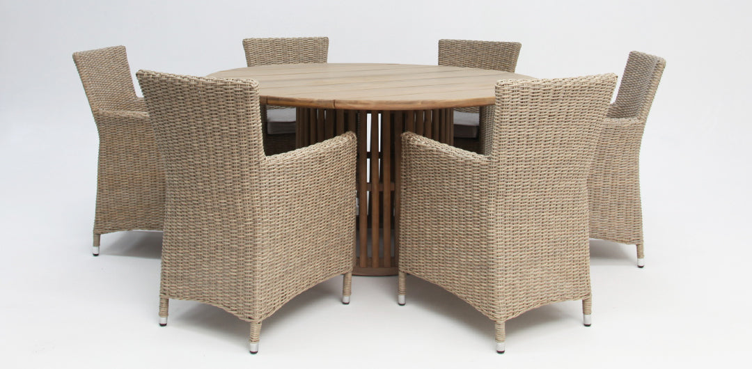 Carella Amani 7pc Dining Setting - Driftwood