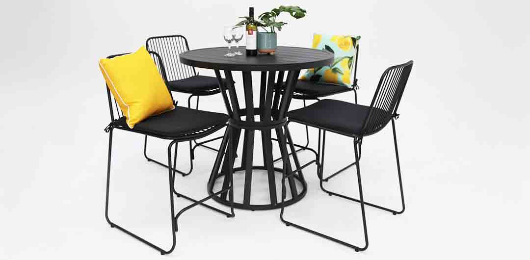 Cila 5pc Bar Setting - Black