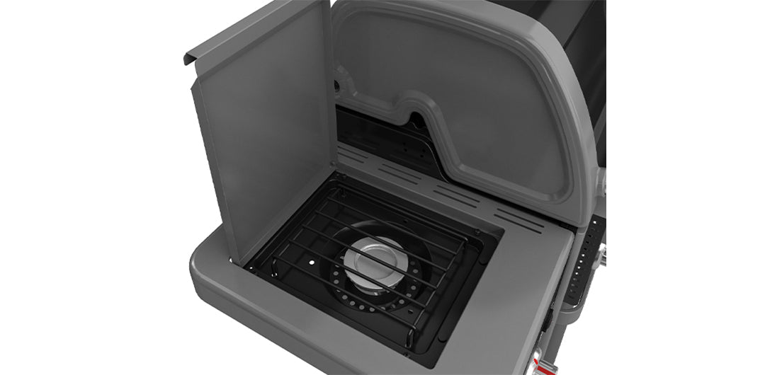 Coleman Revolution 4 Burner BBQ with Side Burner - Shadow Gloss
