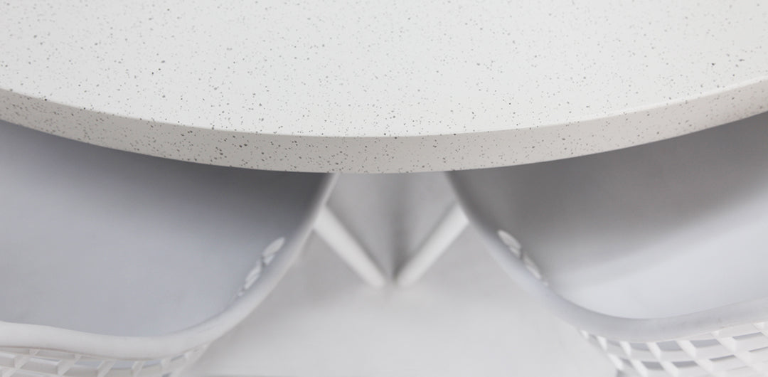 Drift Persia Round 9pc Terrazzo Dining Setting