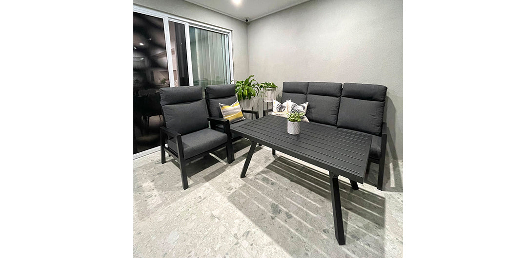 Eden 4pc Lounge Setting - Anthracite