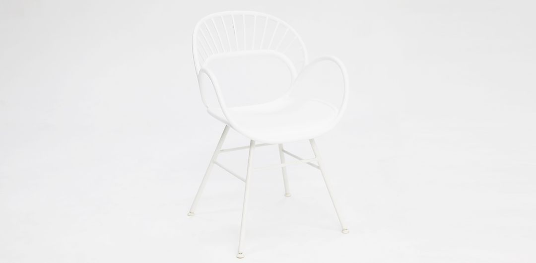 Java Fantail 7pc Dining Set - White