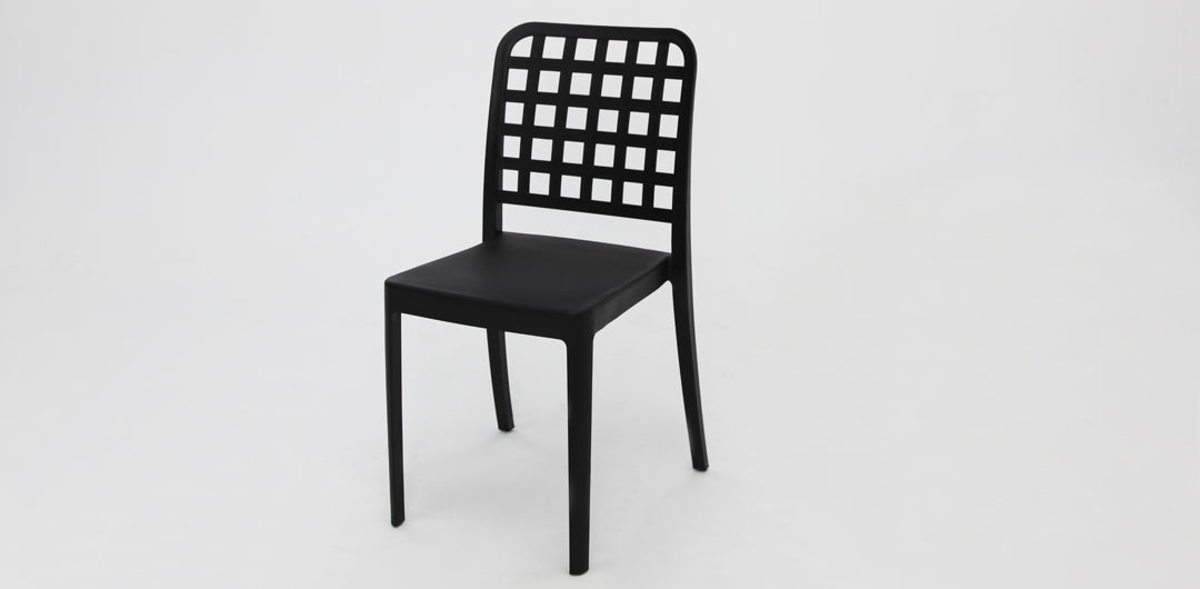 Frankie Azura 7pc Dining Set Armless - Black