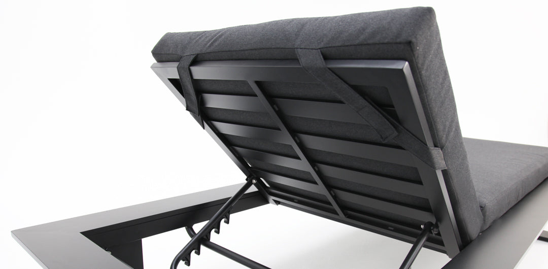 Hayman 3pc Sunlounge Setting - Black