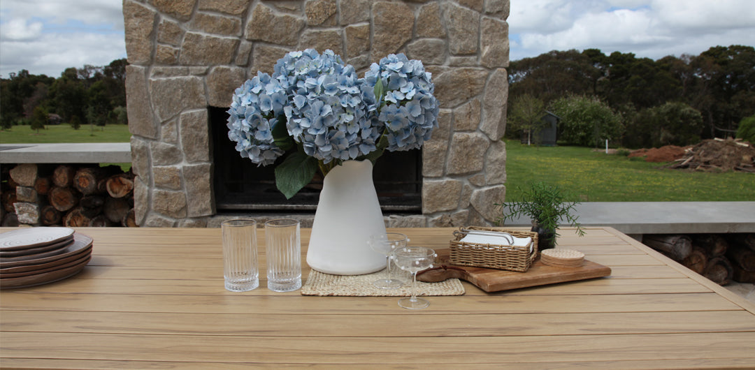 Ravenne 3pc Table and Bench Dining Setting - Timber Look