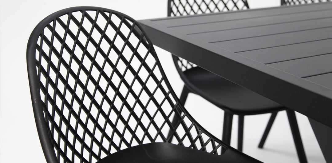 Ravenne Persia 9pc Dining Setting - Black