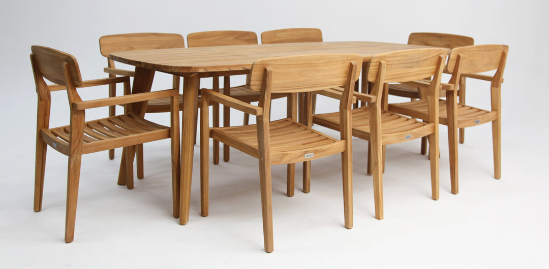 Weston 9pc Teak Dining Setting