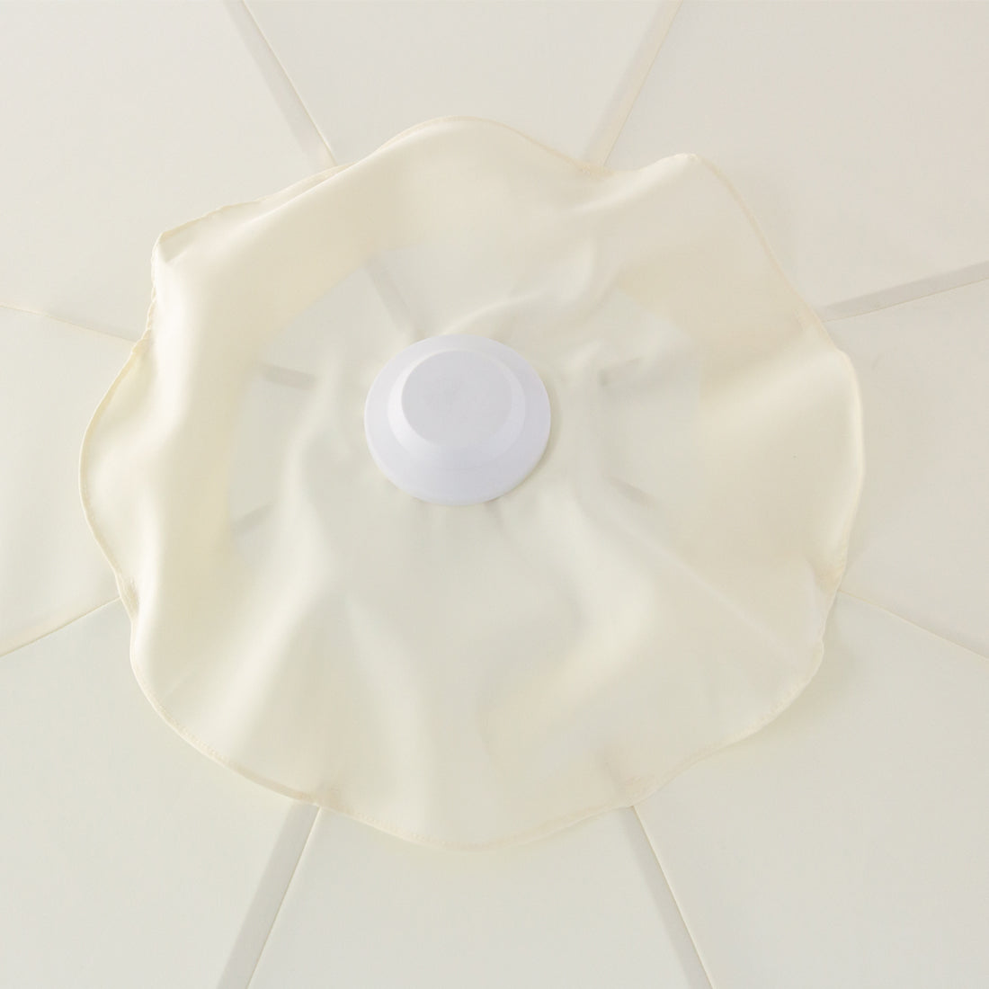 Billy Fresh 3m Whitehaven Aluminium Umbrella - Cream with White Trim