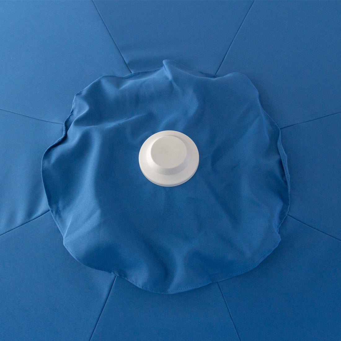 Billy Fresh 3m Nautical Aluminium Umbrella - Blue with White Trim