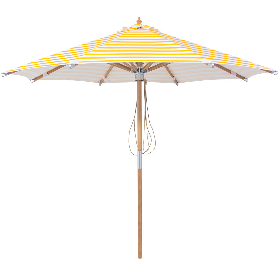 Billy Fresh 3m Deluxe Bamboo Umbrella - Yellow