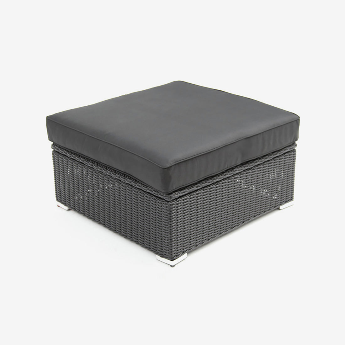 Amani Small Storage Black Char Ottoman