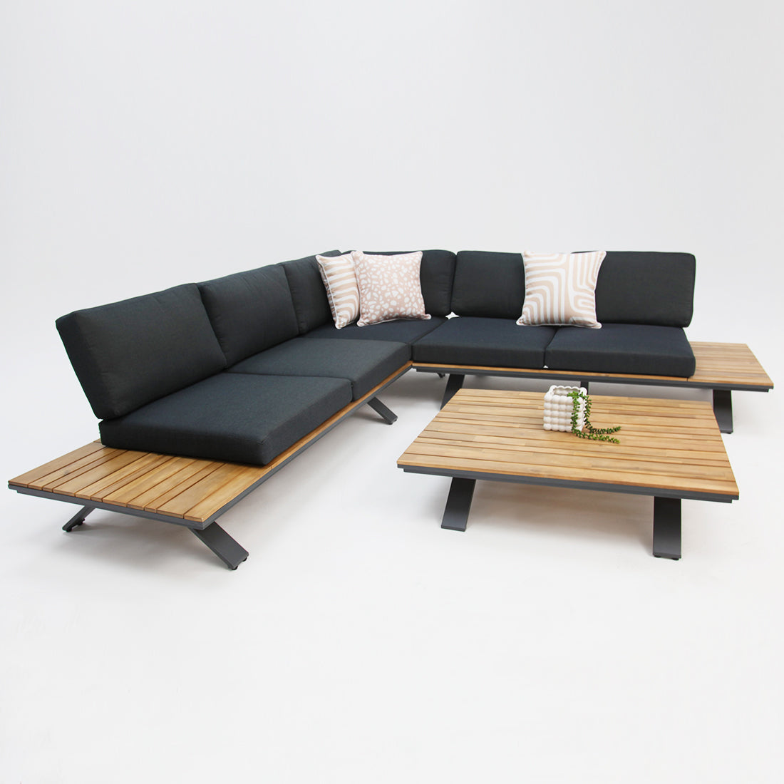 Ashwood Corner Lounge Setting - Grey