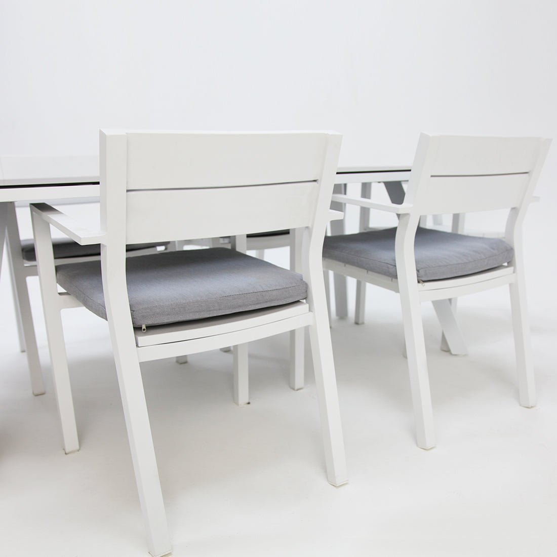 Athena Dallas 7pc Dining Setting - White