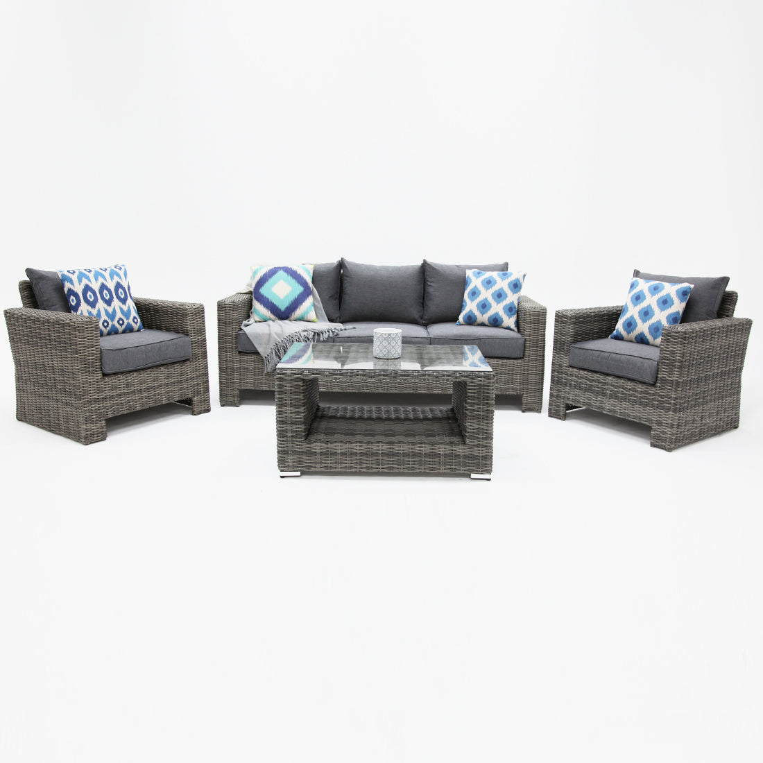Banksia 311 Lounge Setting - Grey Storm
