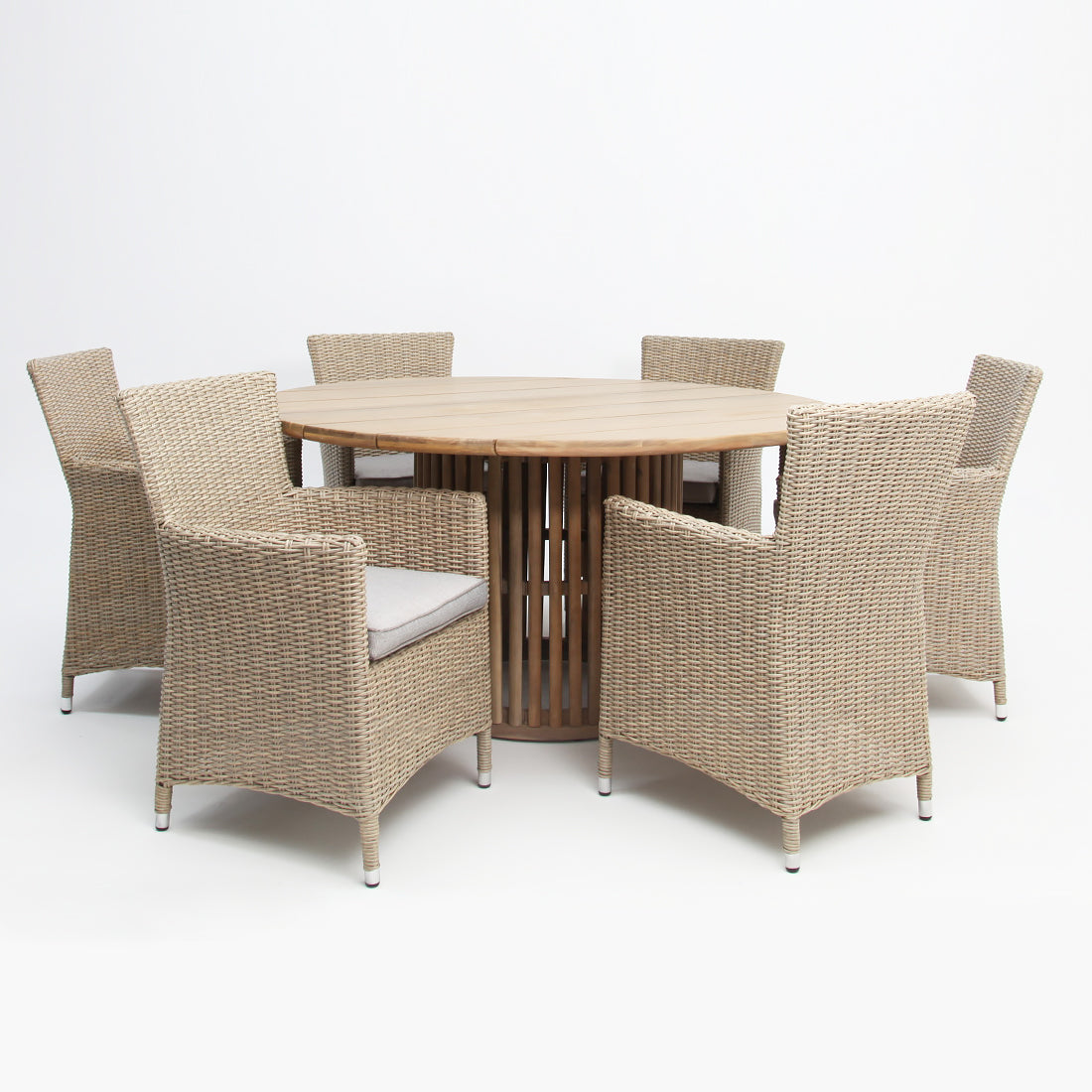 Carella Amani 7pc Dining Setting - Driftwood