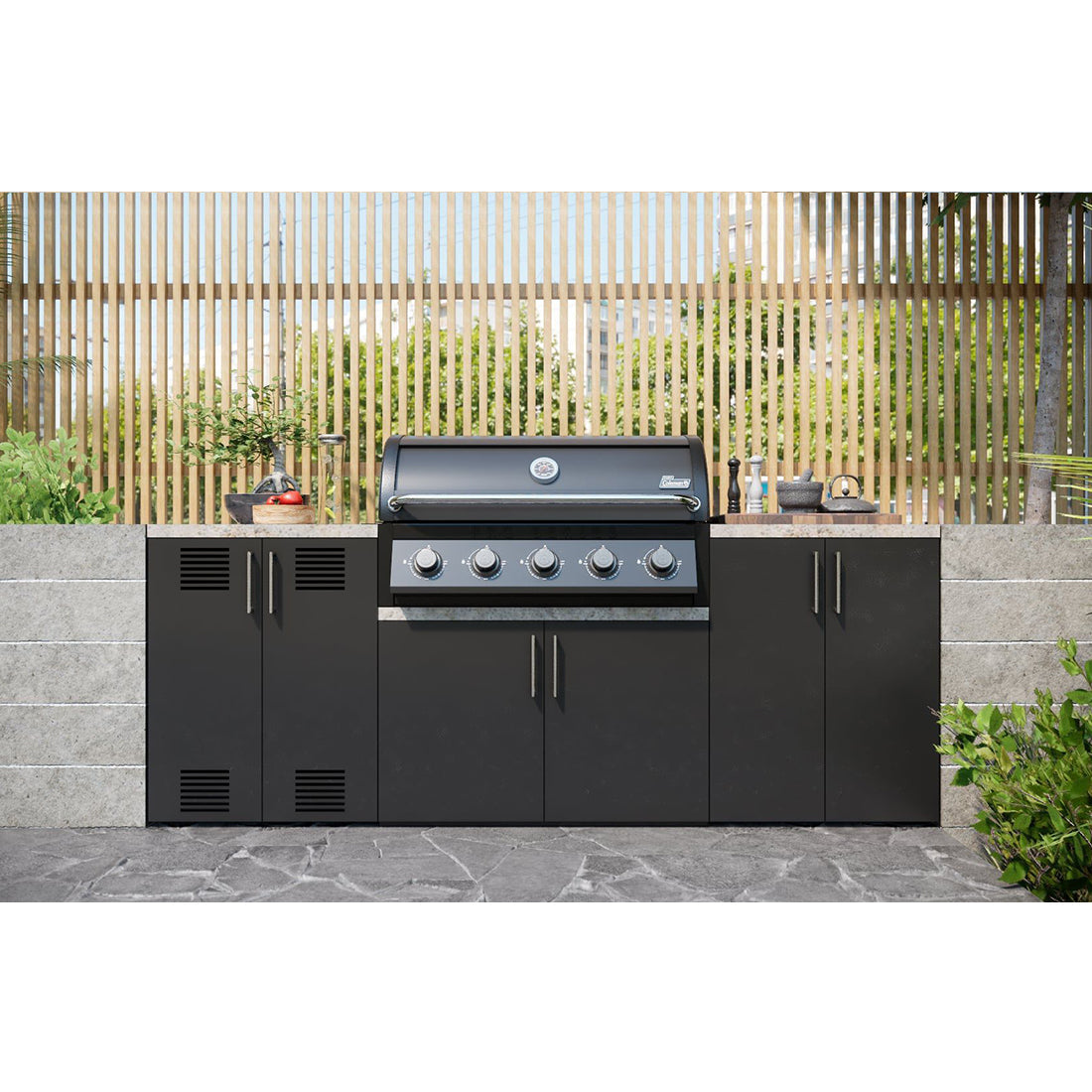 Coleman Pro 5B Built In Barbecue - Black Matte