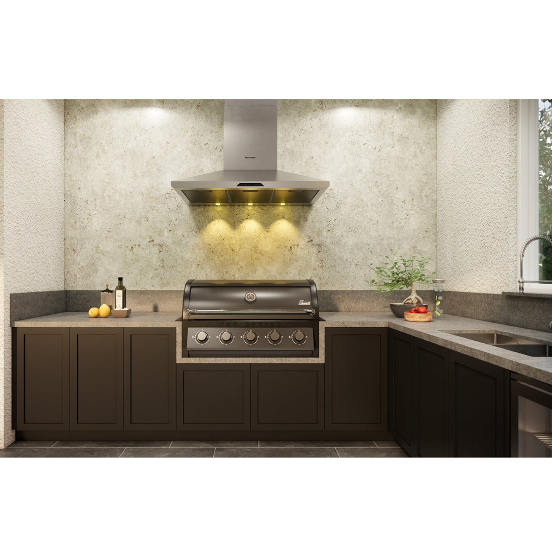 Coleman Pro 5B Built In Barbecue - Black Matte