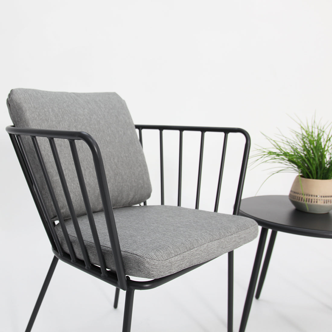 Daisy 3pc Balcony Setting - Grey