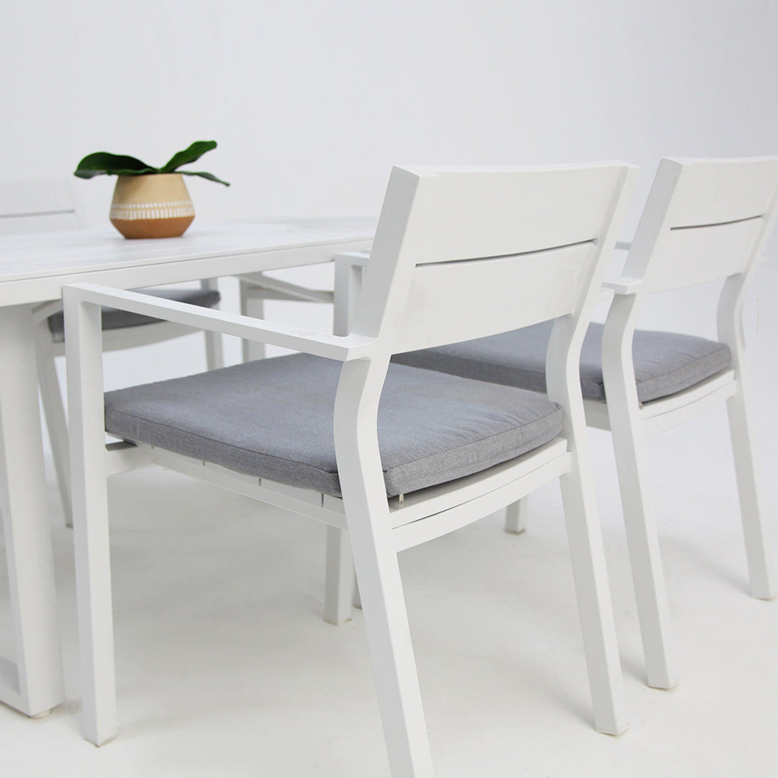 Dallas 5pc Dining Setting - White