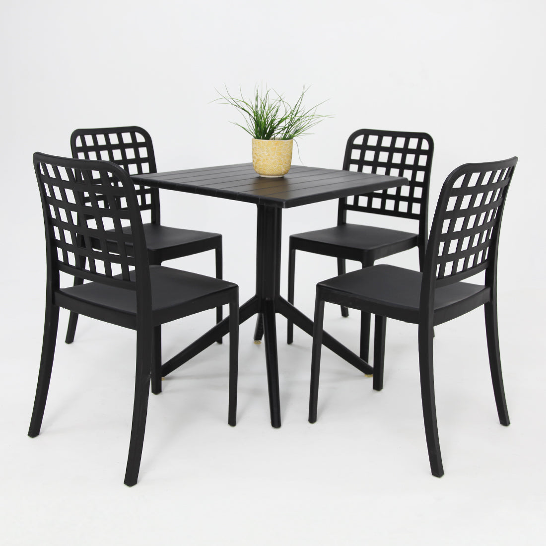 Frankie 5pc Dining Setting - Black