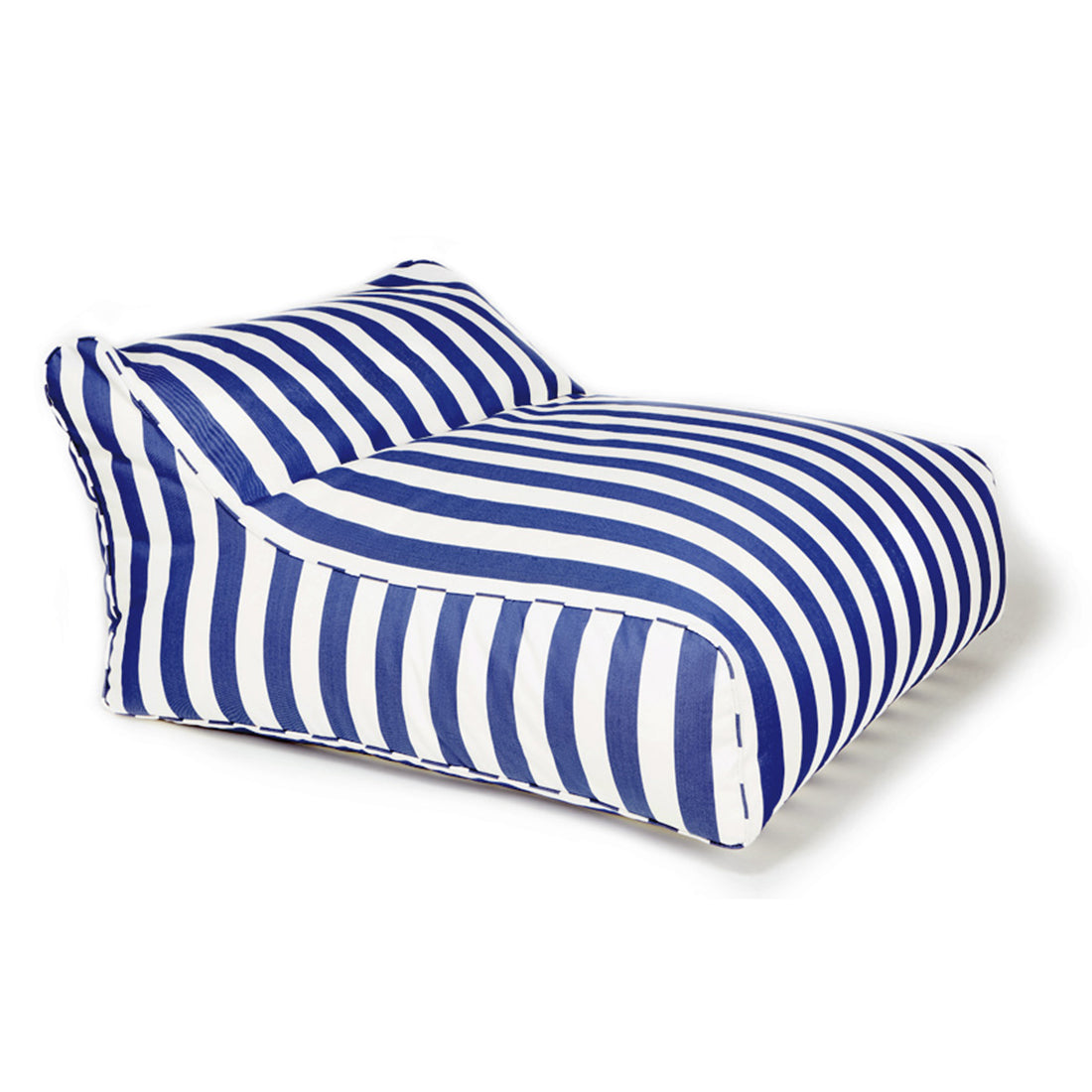 Hang Out Blue + White Stripe Outdoor Beanbag