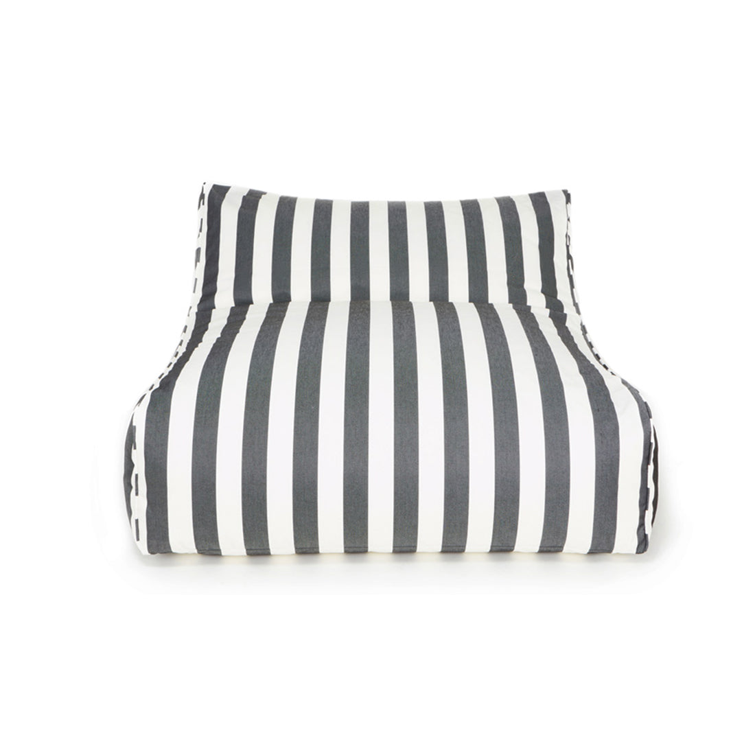Drift Away Floating Beanbag - Charcoal and White Stripe