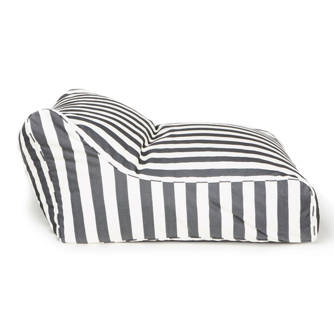 Hang Out Charcoal + White Stripe Outdoor Beanbag