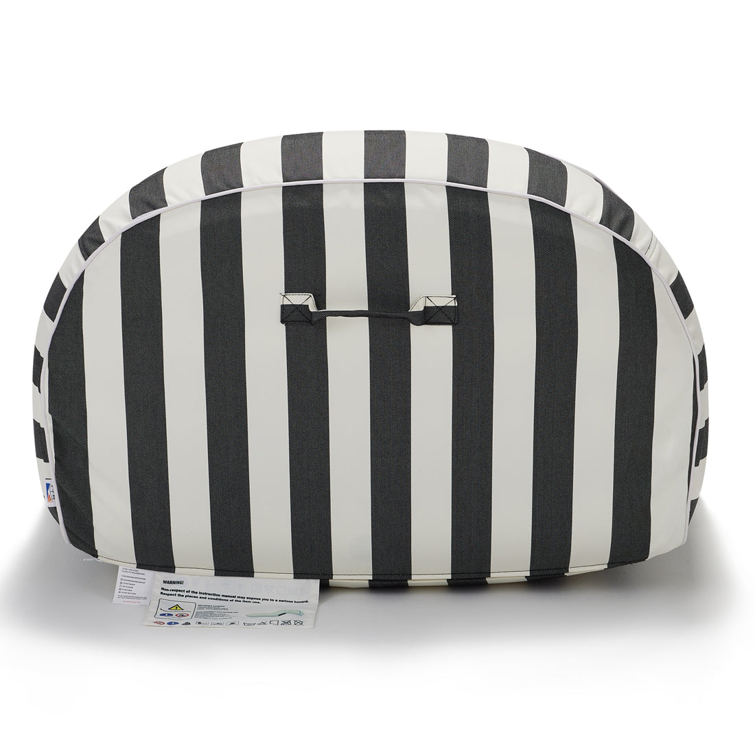 Sierra Day Bed - Charcoal and White Stripe