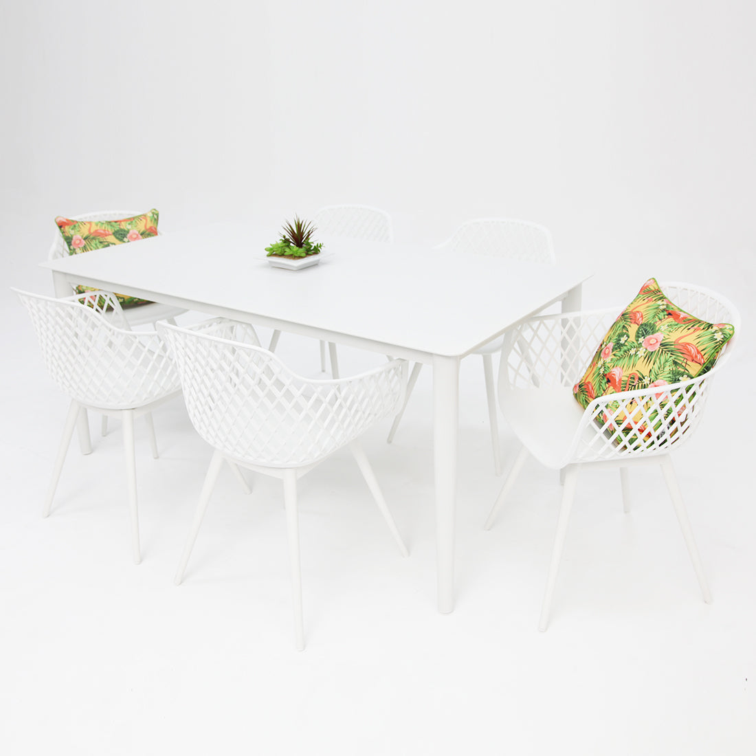 Java 7pc Dining Setting - White