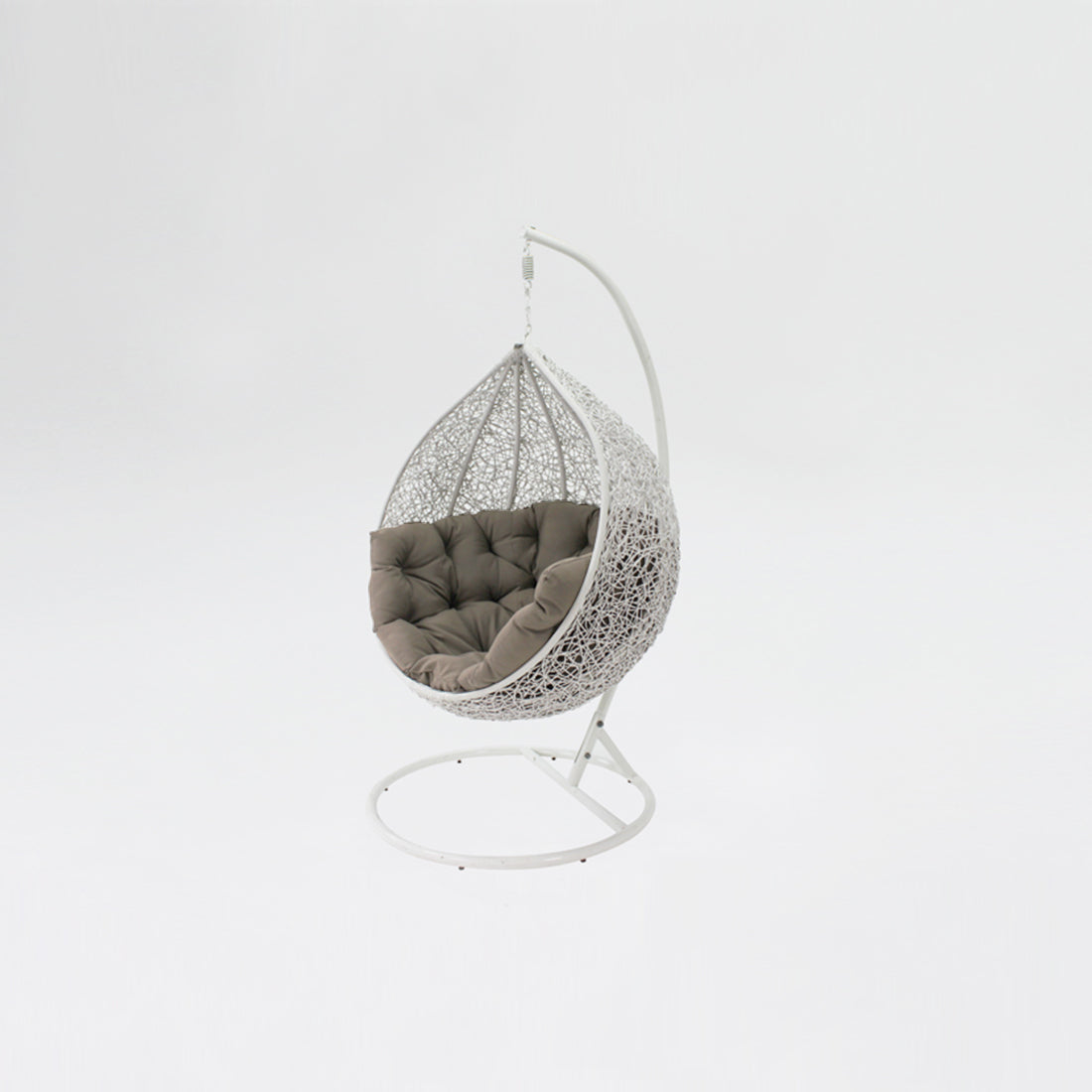 Kakadu Pod Chair - White/Mushroom