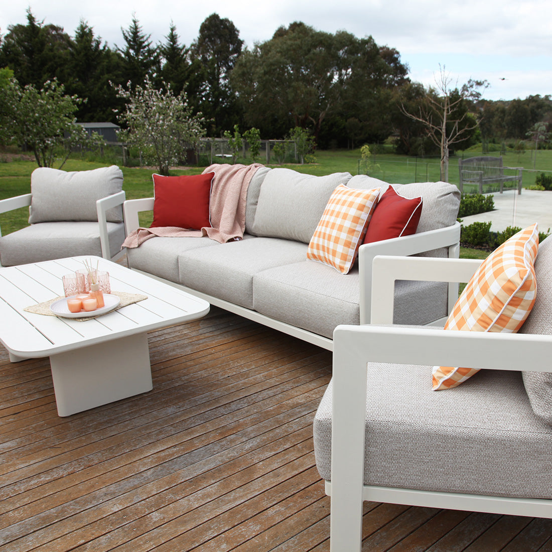 Liberty 4pc Lounge Setting - Cream