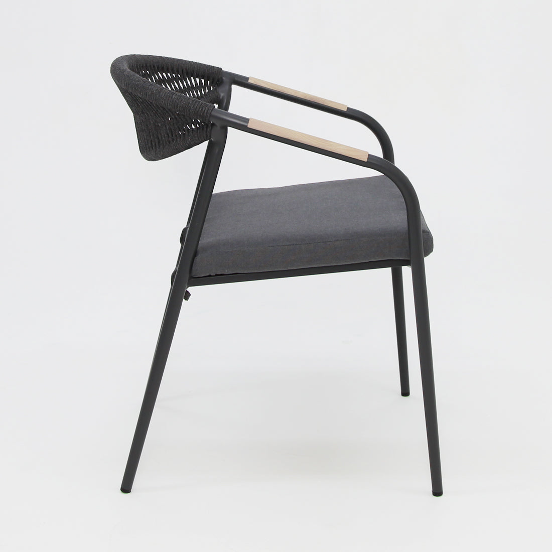 Octavia Aluminium Stacking Chair - Grey