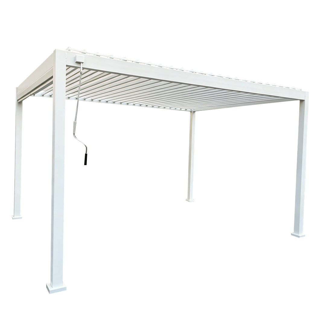 4x3 Aluminium Pergola White