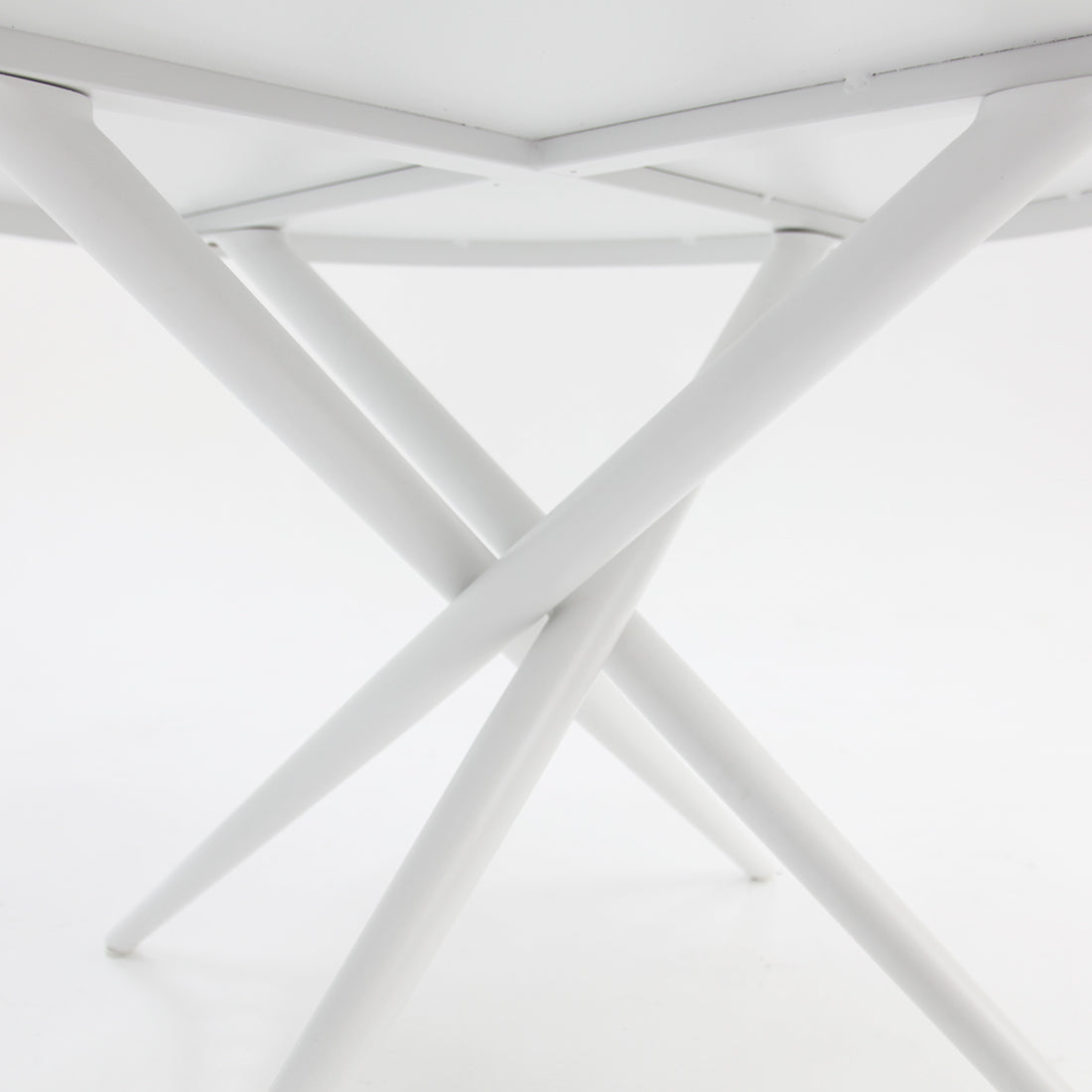 Persia 120cm Round Dining Table - White