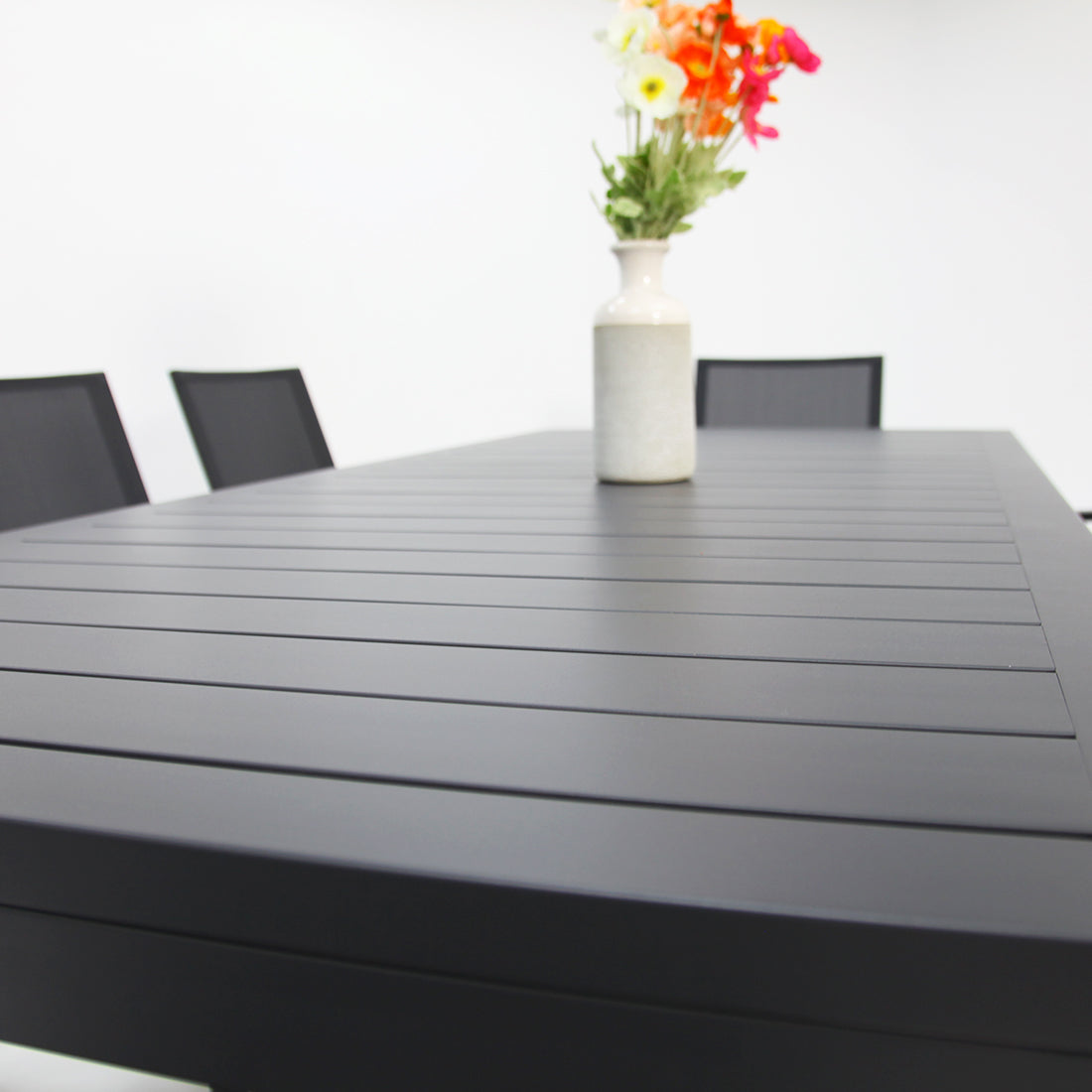 Queensville 9pc Deluxe Dining Setting - Gunmetal