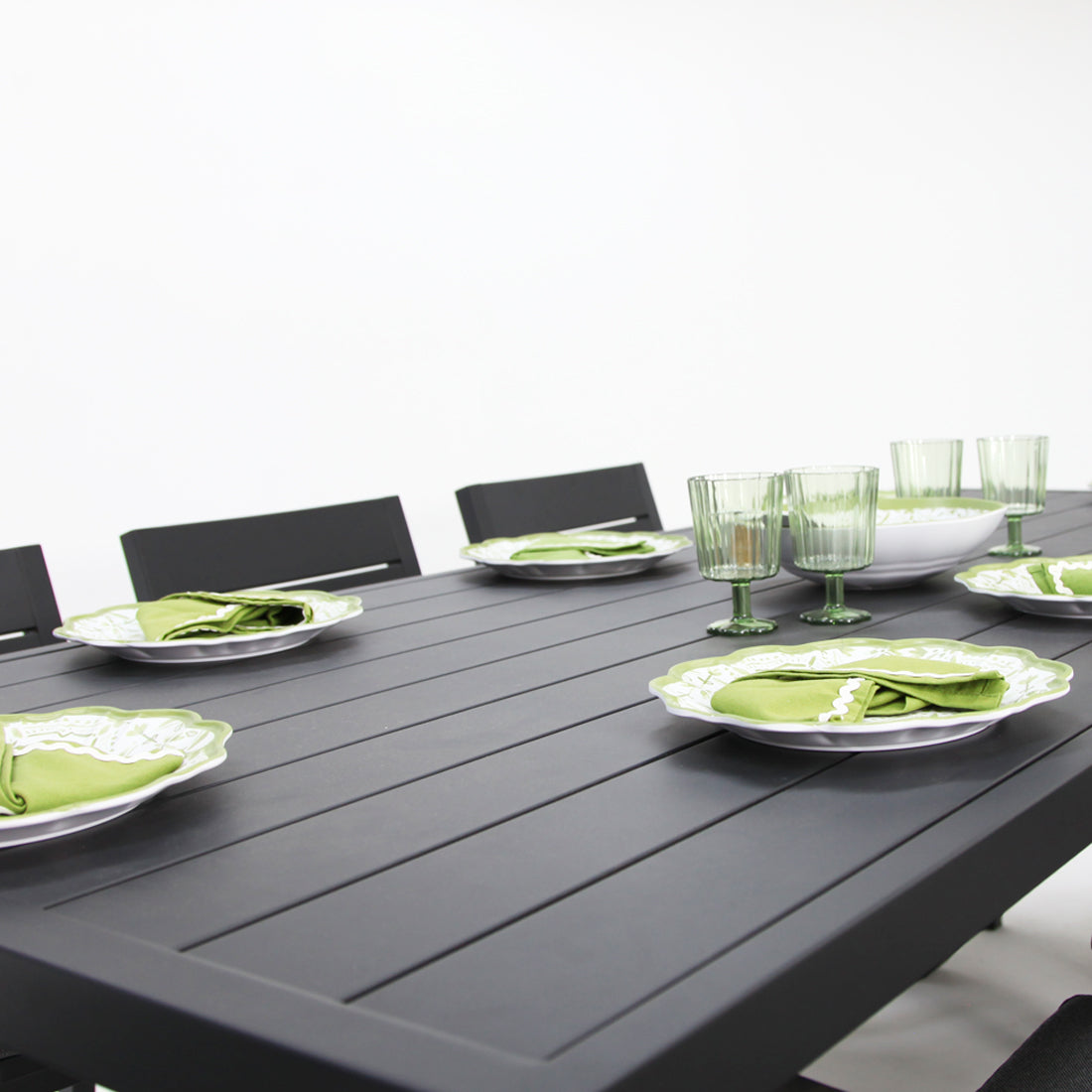 Ravenne Dallas 9pc Dining Setting - Black