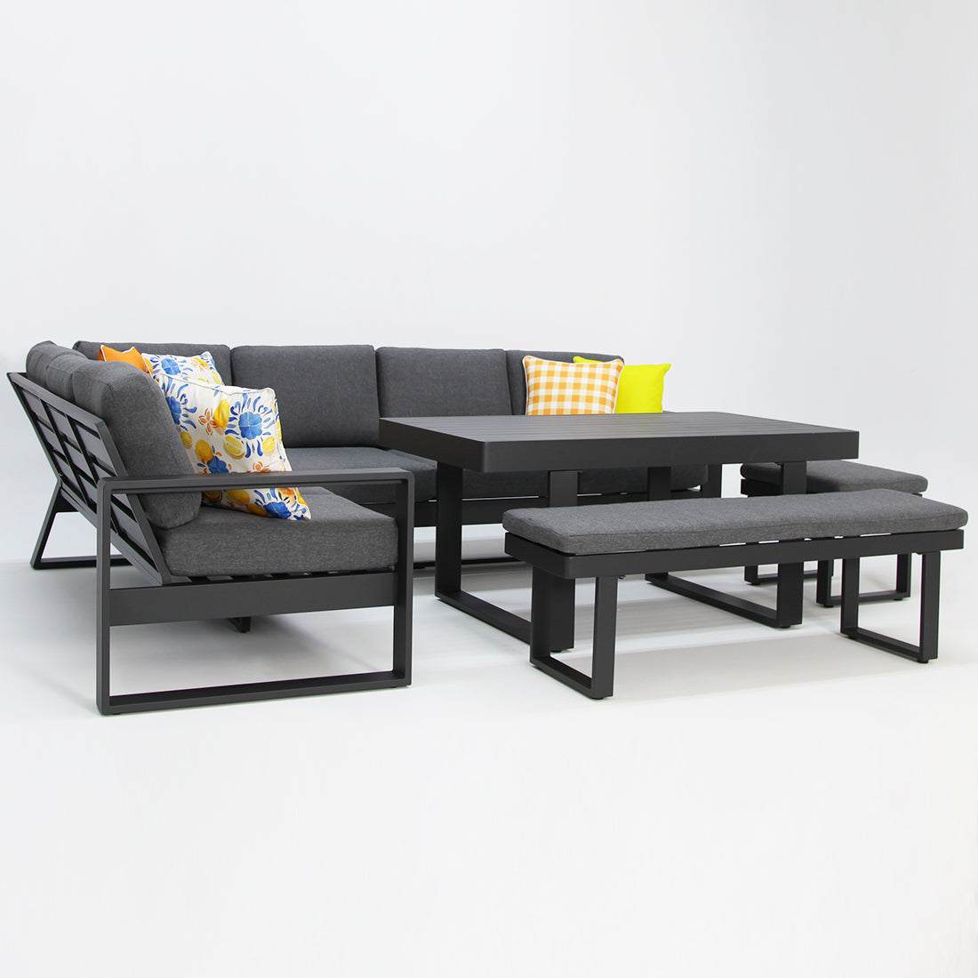 Sallsey Corner Lounge Setting - Storm