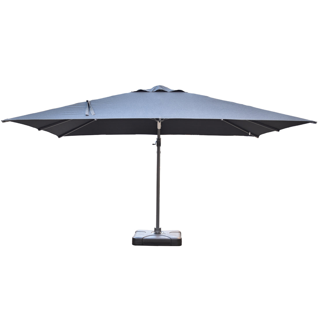 Santa Fe 3x4m Cantilever Umbrella with Water Base - Dark Grey