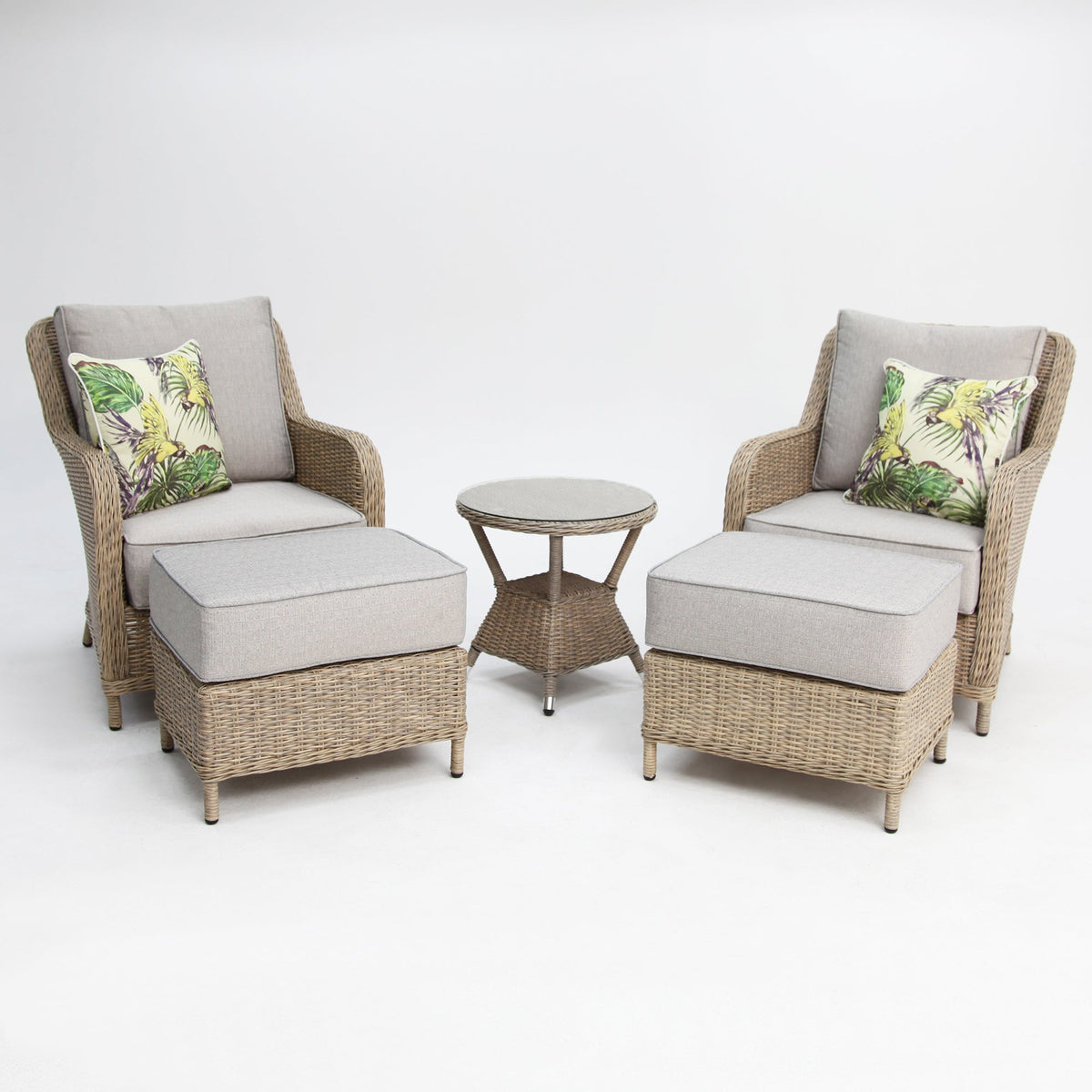 Tortuga 5pc Relax Lounge Setting - Driftwood