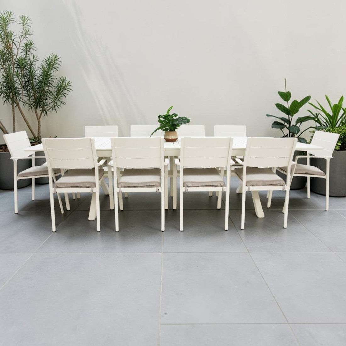 Tyler 11pc Extension Dining Setting - Cream