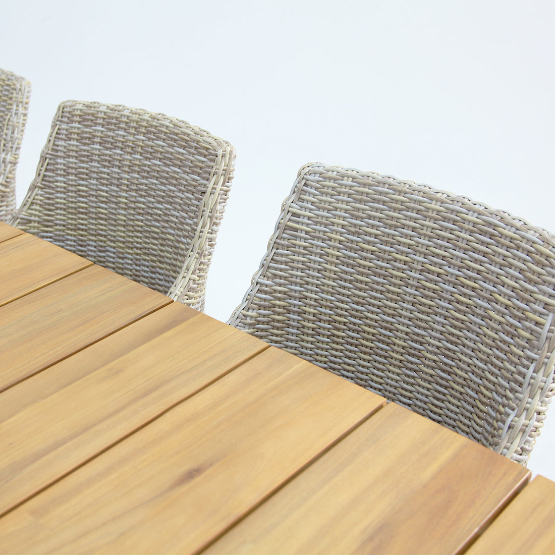 Versailles Faro 9pc Dining Set - White Natural