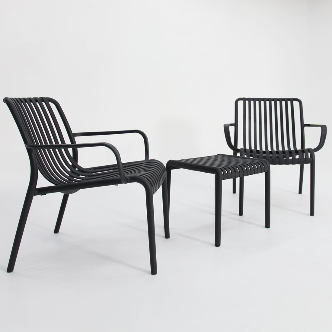 Voyage 3pc Balcony Setting - Gunmetal