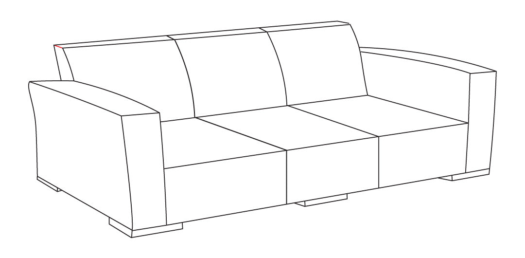 Odie Home Premium 3-seater Lounge Cover - Grey