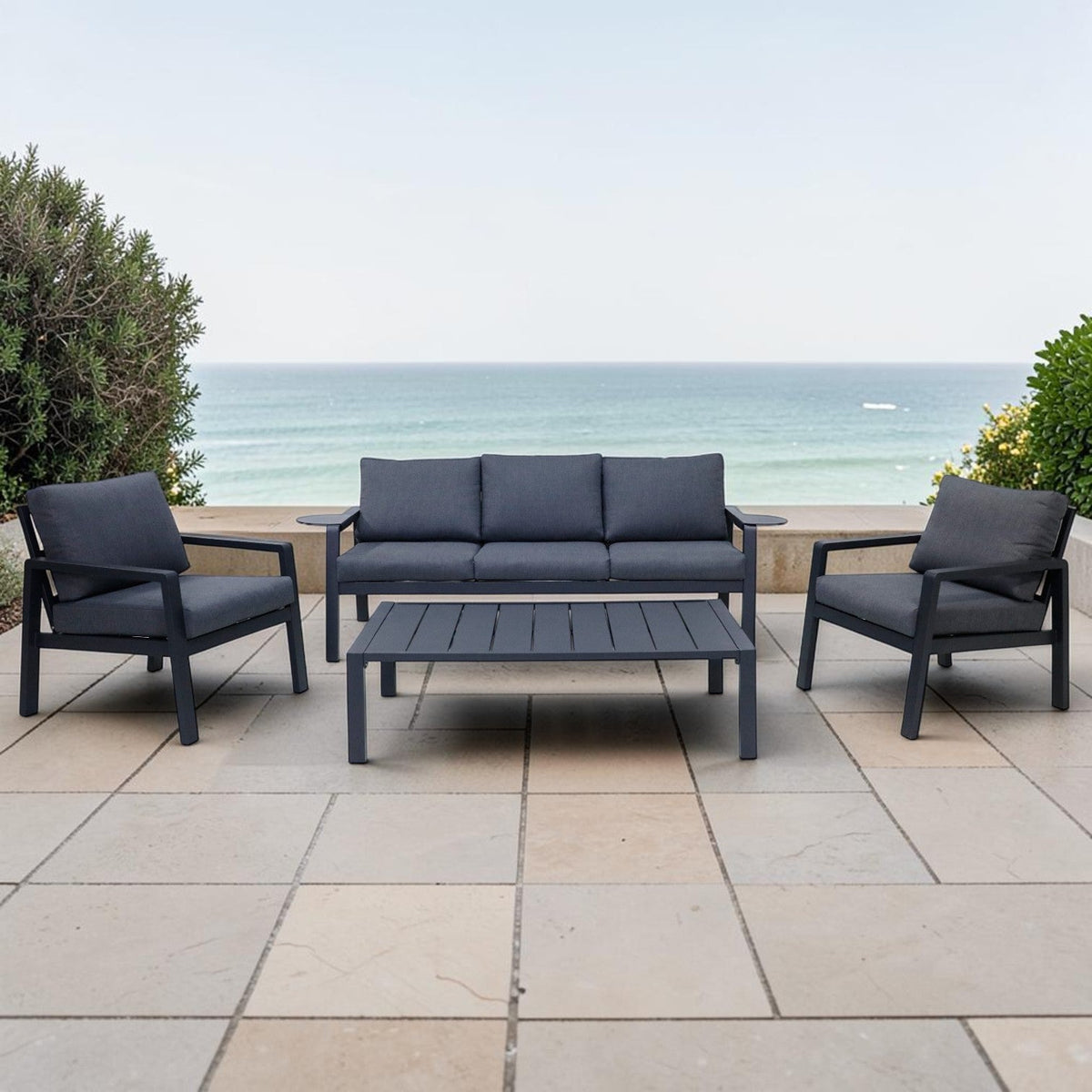 Arlo 4pc Lounge Setting - Grey