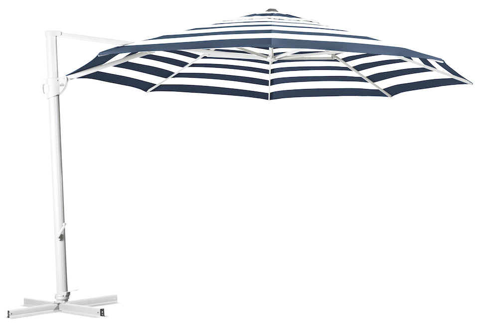 Savannah 3.8m Octagonal Cantilever Umbrella - White Frame