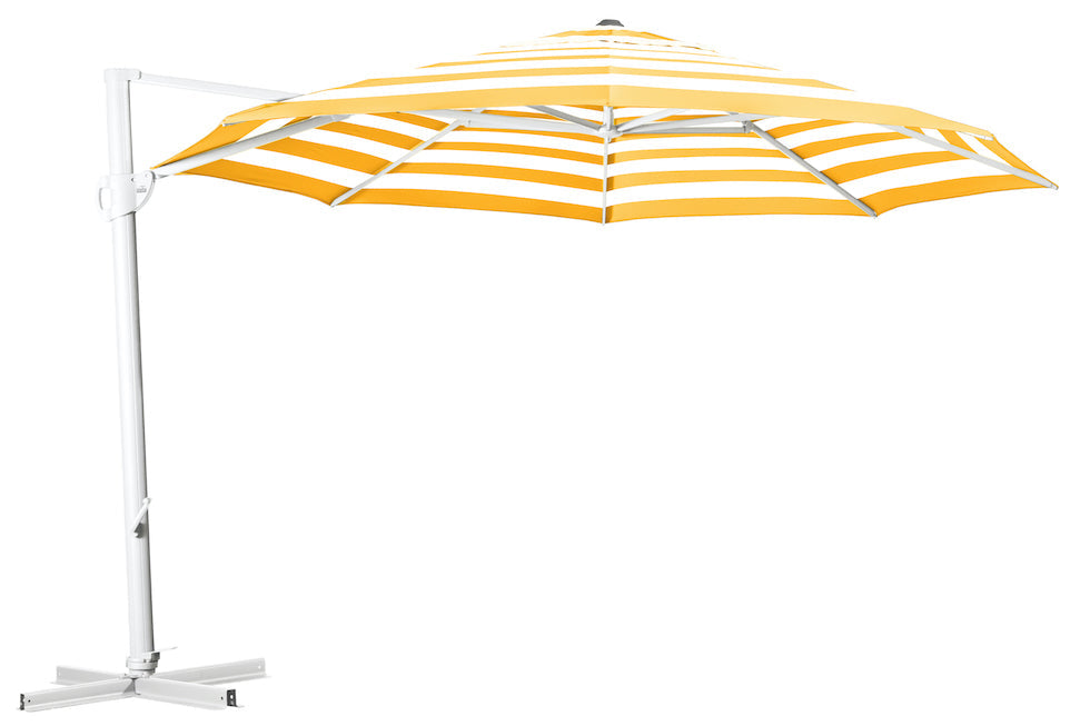 Savannah 3.8m Octagonal Cantilever Umbrella - White Frame