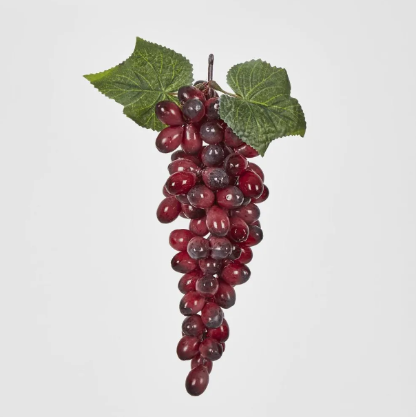 Purple Black Grape Bunch with 85 Grapes